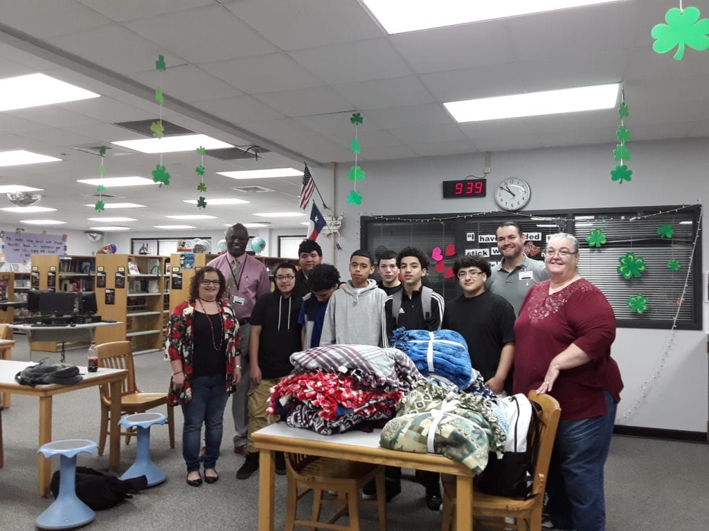 Blanket project teaches Driscoll Middle School students soft skills Blanket project teaches Driscoll Middle School students soft skills